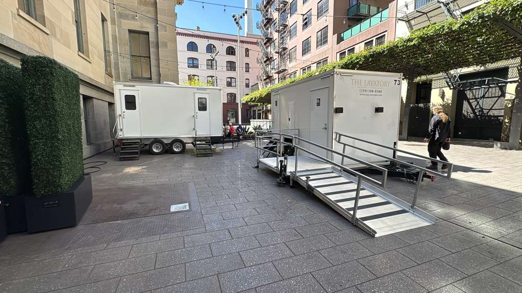 Texas shower trailer rentals — The Lavatory Texas luxury fleet