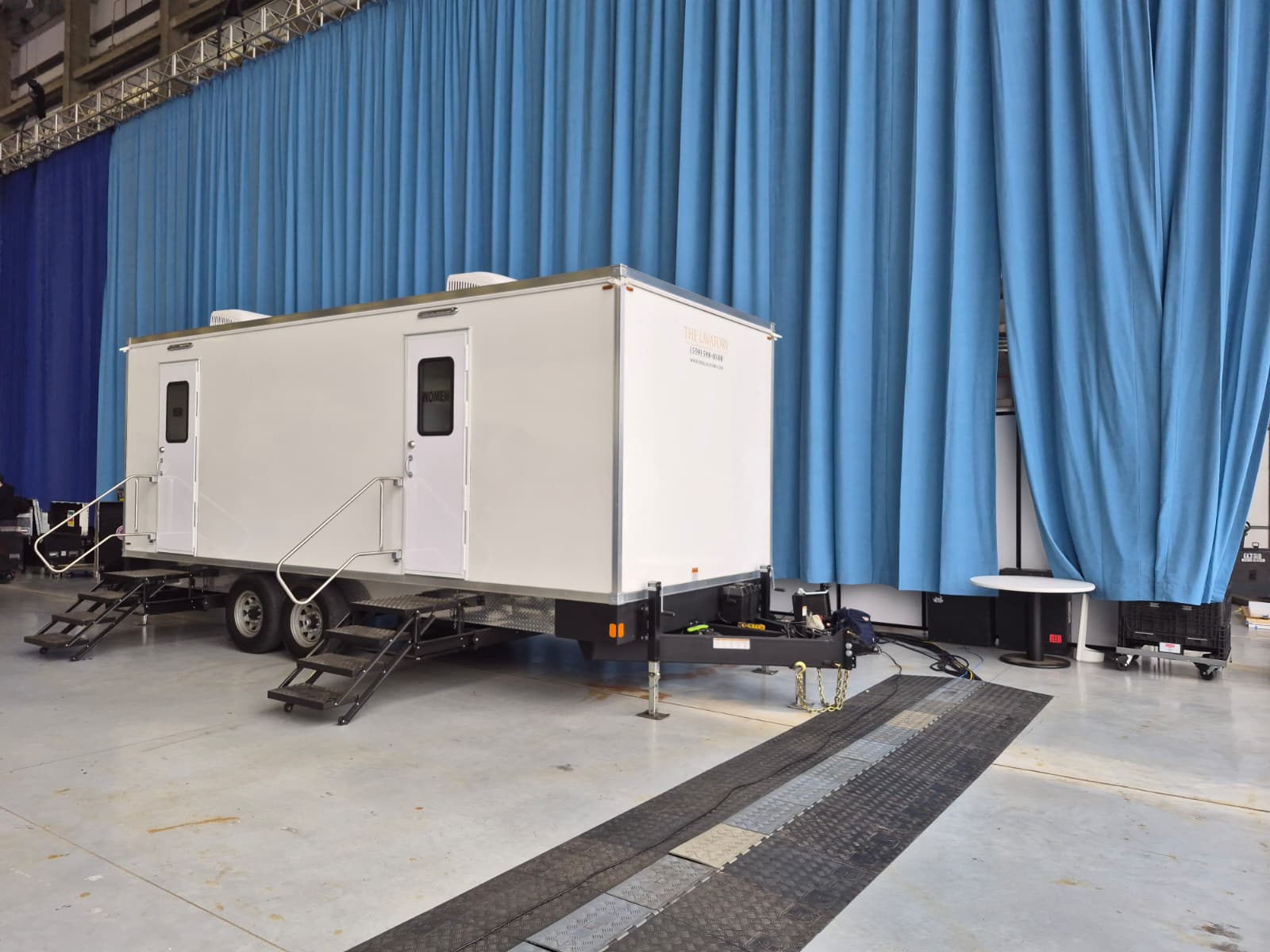 The Lavatory Texas Indoor Use luxury restroom trailer deployment