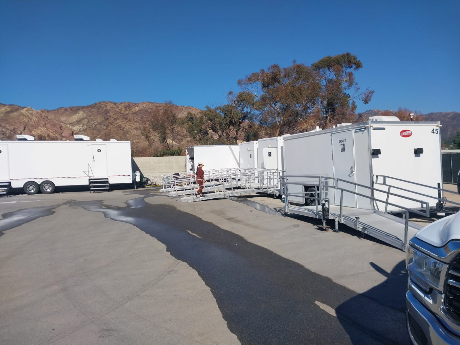 Real large outdoor events deployment by The Lavatory Texas