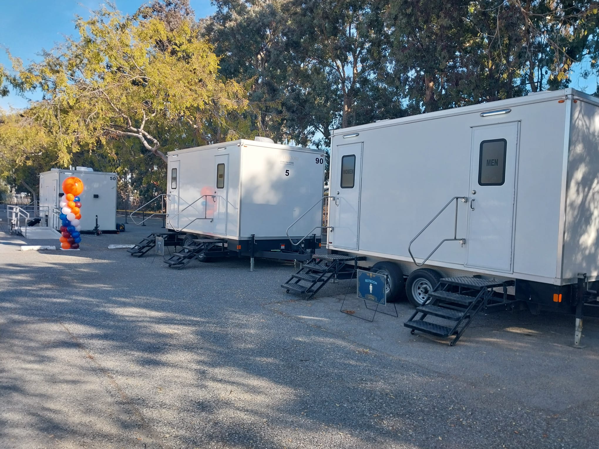 Real large outdoor events deployment by The Lavatory Texas